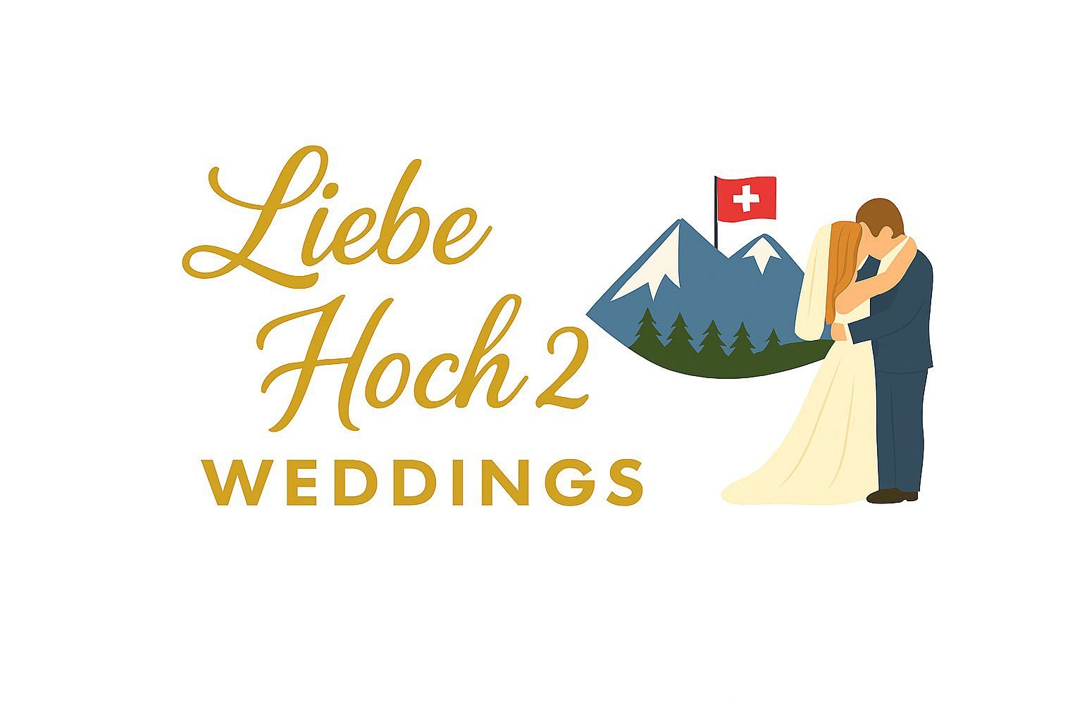 Logo Liebe Hoch 2 Weddings